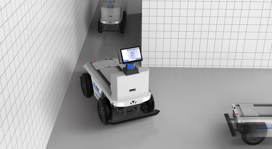 OS-mate ROS科研教学模块多场景融合导航算法-搭载 FR-max 底盘在室内走廊实现 SLAM 避障与导航
