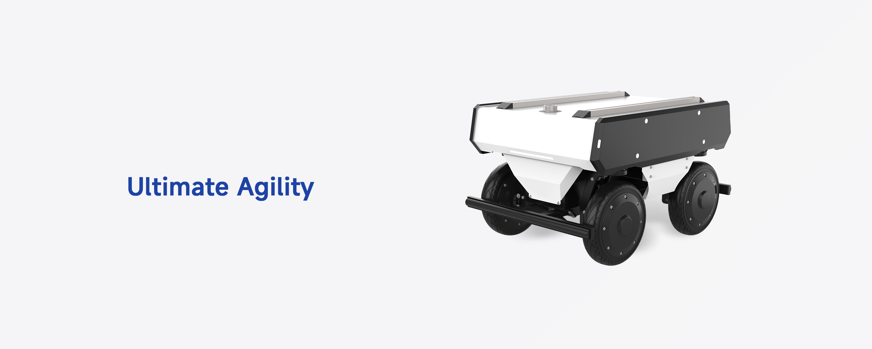 FW-mid pro automotive grade omnidirectional platform showcasing zero turn radius swerve drive for ultimate agility