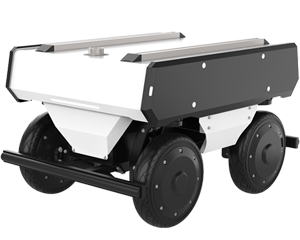 OMNI series fw-mid pro four wheel drive omnidirectional robot chassis.