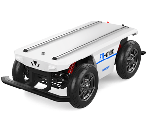 Ackermann series fr-max steering chassis for outdoor UGV applications.